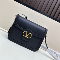 Valentino 9TO5 Shoulder Bag In Smooth Calfskin Black