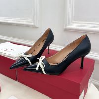 Valentino Bepointy Pumps 80MM Women Patent Leather And Kidskin Black