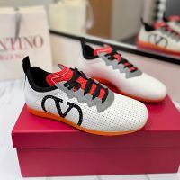 Valentino Chromathon Sneakers Unisex Perforated Nappa Leather White