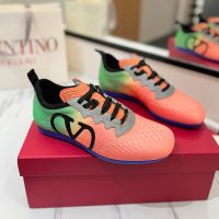 Valentino Chromathon Sneakers Unisex Technical Fabric Orange