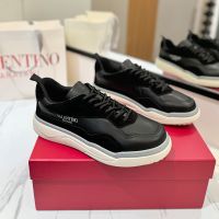 Valentino Gumboy Sneakers Unisex Calfskin Black