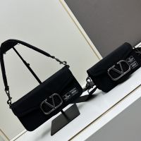 Valentino Loco Shoulder Bag In Nylon Black