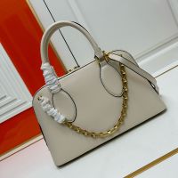 Valentino Rockstud Duffle Bag In Calfskin Beige