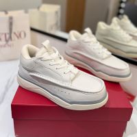 Valentino Runboot Mid-Top Sneakers Unisex Calfskin White