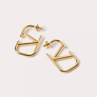 Valentino Small VLogo Signature Earrings In Metal Gold