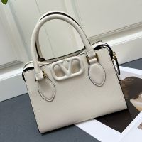 Valentino Small Vsling Top-Handle Bag In Grainy Calfskin White