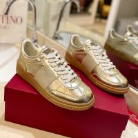 Valentino Upvillage Sneakers Unisex Nappa Leather Gold
