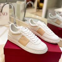 Valentino Upvillage Sneakers Unisex Nappa Leather White/Camel