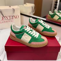 Valentino Upvillage Sneakers with Vlogo Patch Unisex Suede Green