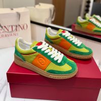 Valentino Upvillage Sneakers with Vlogo Patch Unisex Suede Olive