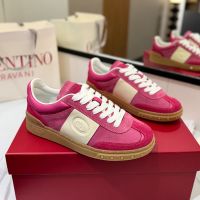 Valentino Upvillage Sneakers with Vlogo Patch Unisex Suede Rose