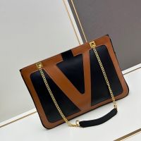 Valentino Viva Superstar Shopping Bag In Nappa Leather Black