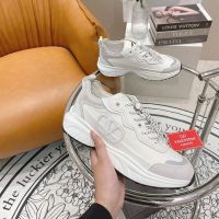 Valentino VLogo Shegoes Sneakers Unisex Leather and Mesh White/Grey