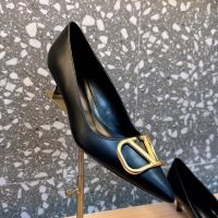 Valentino VLogo Signature Pumps 45MM Women Calfskin Black
