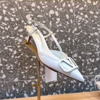 Valentino VLogo Signature Slingback Pumps 50MM Women Matching Calfskin White