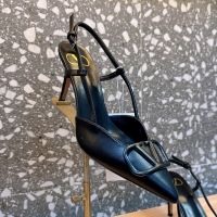 Valentino VLogo Signature Slingback Pumps 80MM Women Matching Calfskin Black