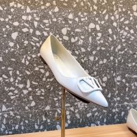 Valentino VLogo Signature Ballerina Flats Women Matching Calfskin White
